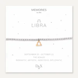 Memories: "LIBRA" | The Scales Bracelet | White Gold & 18K Gold-Plated