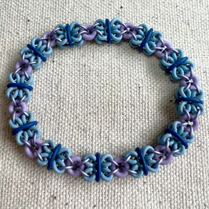 Mini Dimensional Butterfly Stretch Bracelet kit with FREE video - Blue and Purple