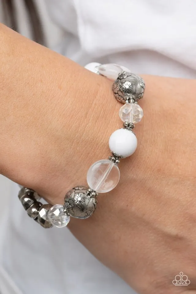 Paparazzi Bracelet ~ Pretty Persuasion - White