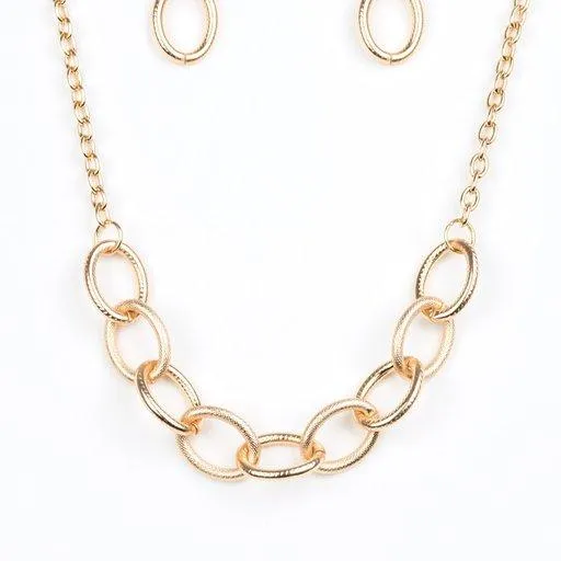 Paparazzi Necklace ~ Boldly Bronx - Gold