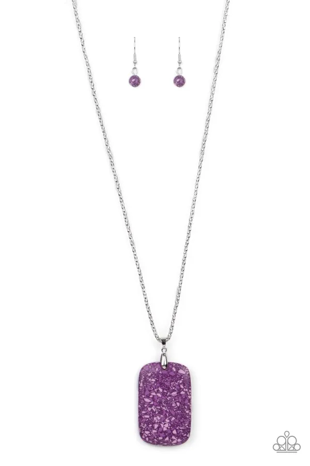 Paparazzi Necklace ~ Fundamentally Funky - Purple