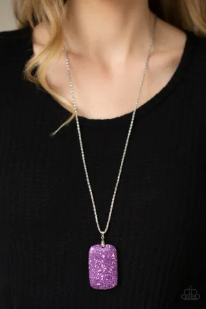 Paparazzi Necklace ~ Fundamentally Funky - Purple