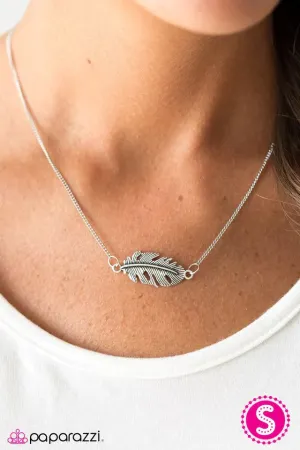 Paparazzi Necklace ~ Let It Soar - Silver