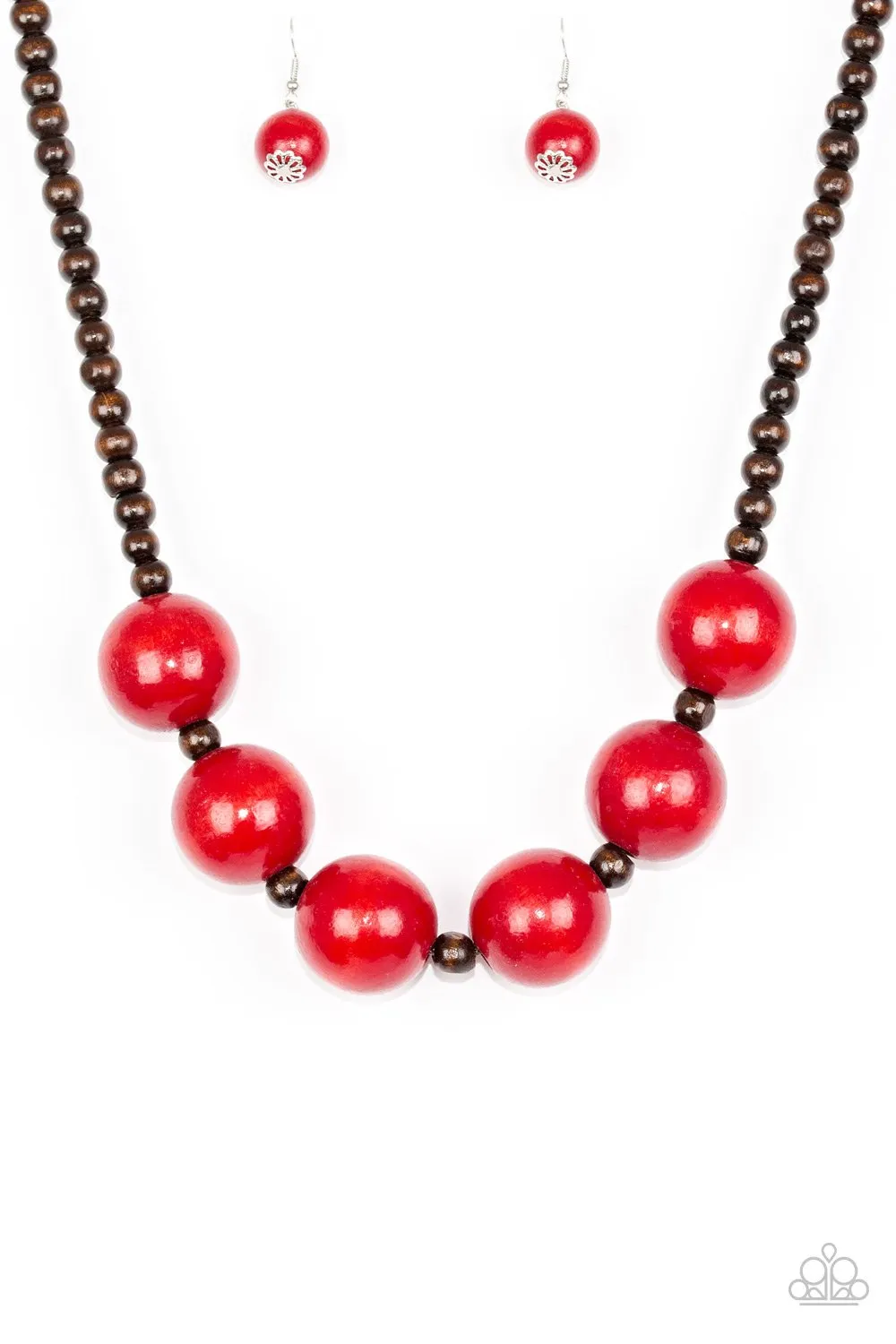 Paparazzi Necklace ~ Oh My Miami - Red