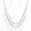 Paparazzi Necklace - Speak Of The DIVA - White