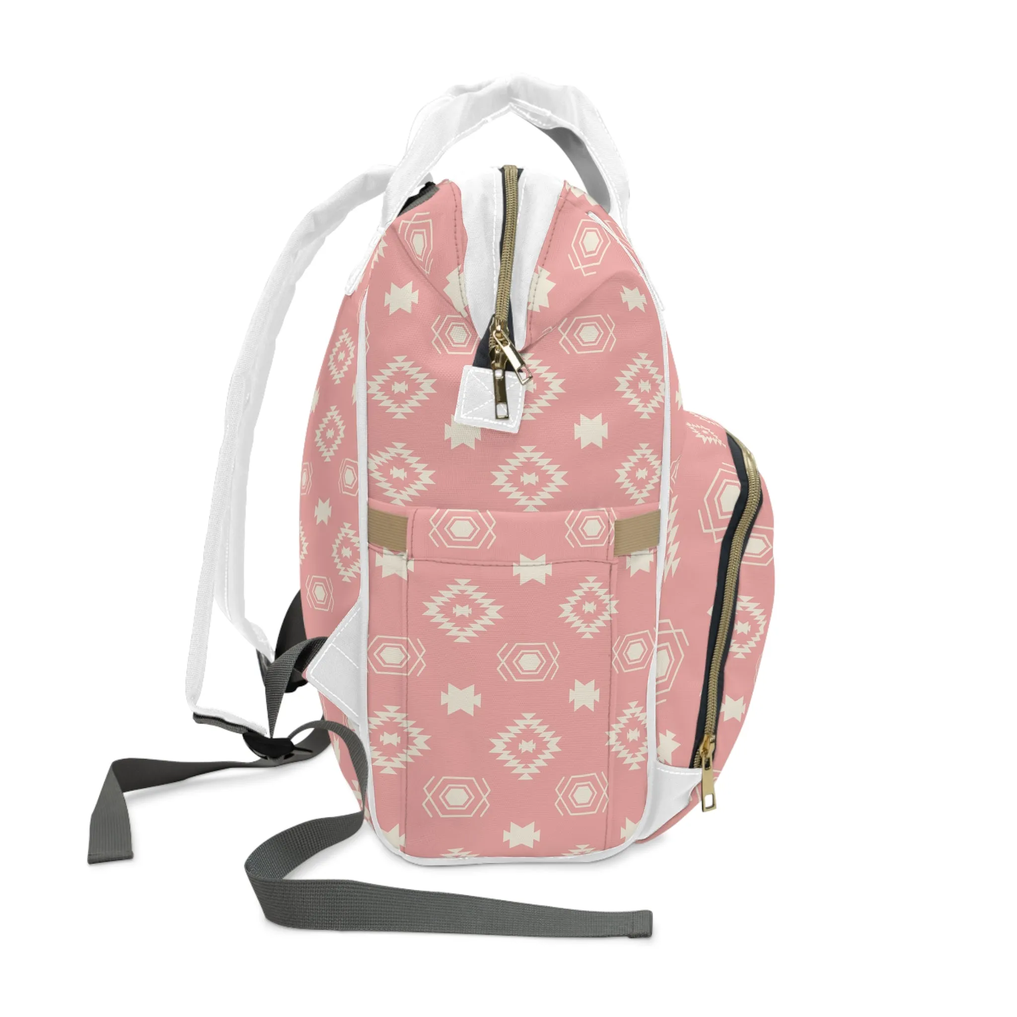 Pink Southwestern Bag Multifunctional Diaper Backpack for Moms to Be Bag for Diapers and Milk