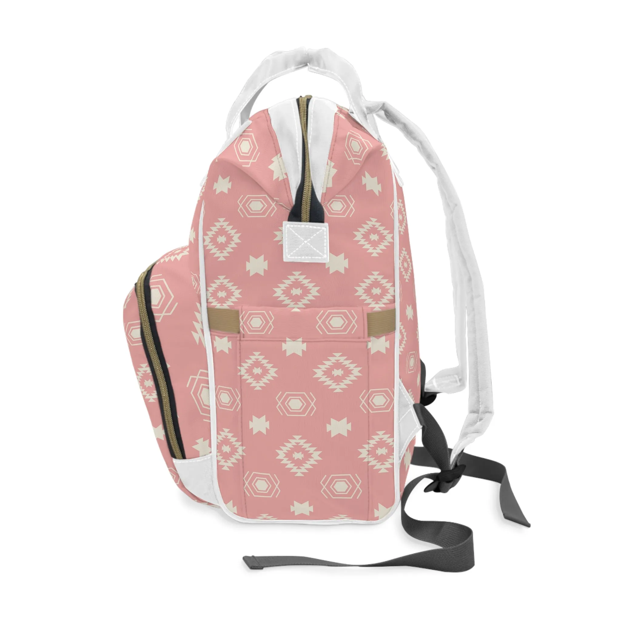 Pink Southwestern Bag Multifunctional Diaper Backpack for Moms to Be Bag for Diapers and Milk