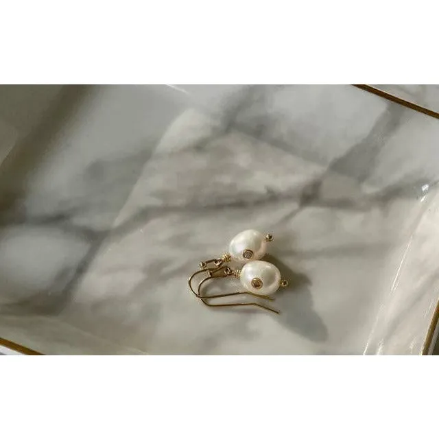 Positano Pearl Drop Earrings