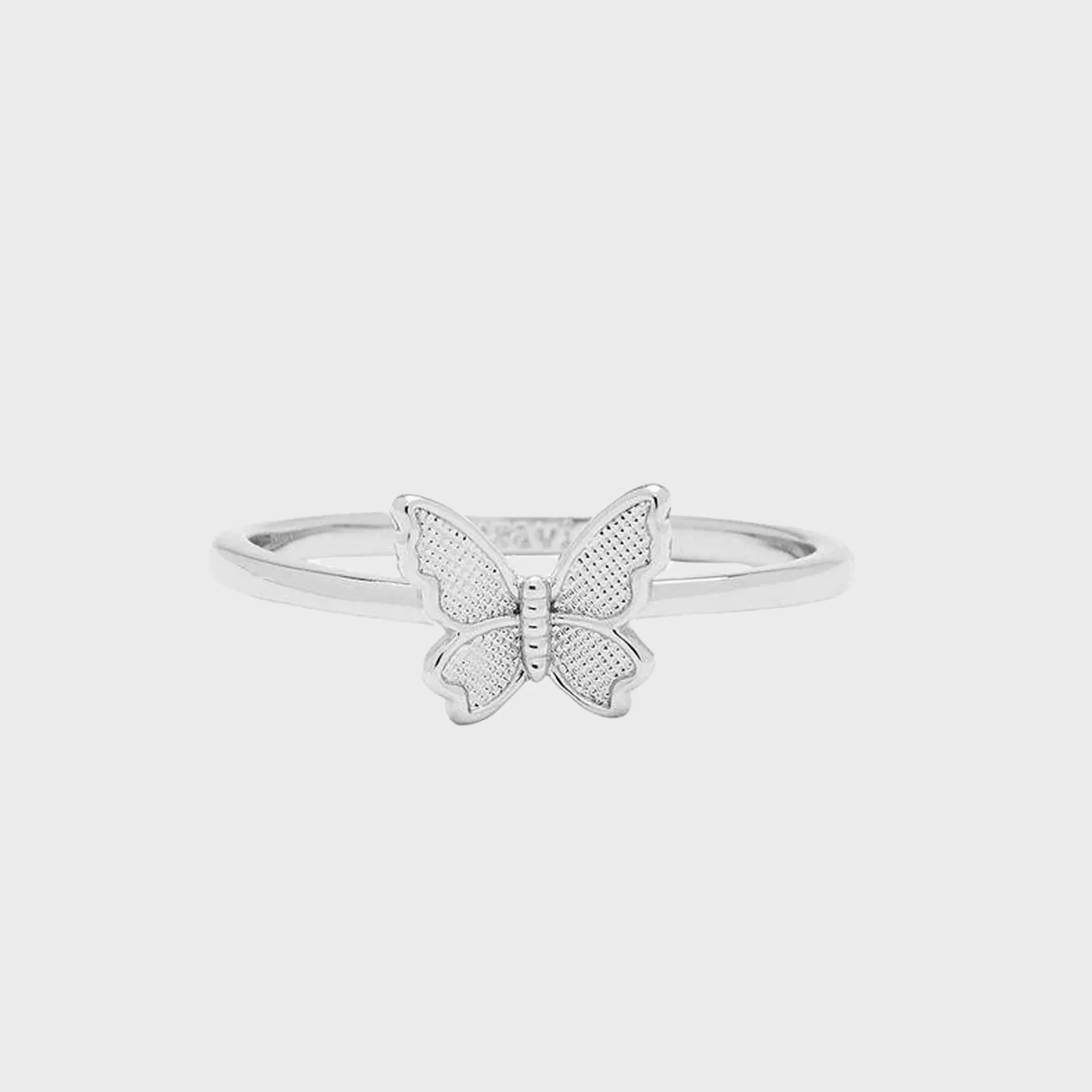 Pura Vida Butterfly In Flight Ring - Silver