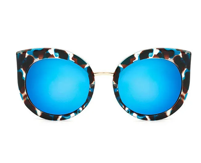 SG210 - Stylish Blue Printed Sunglasses