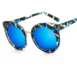 SG210 - Stylish Blue Printed Sunglasses