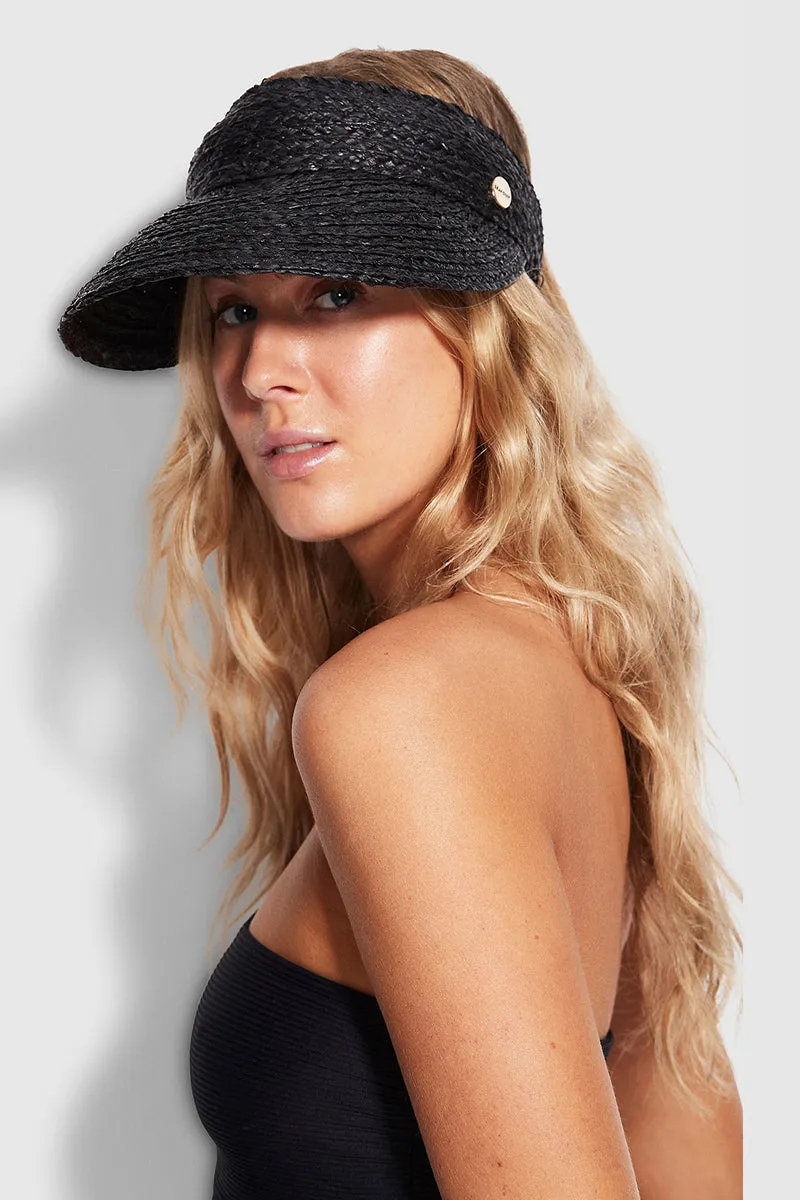 Shady Lady Raffia Visor