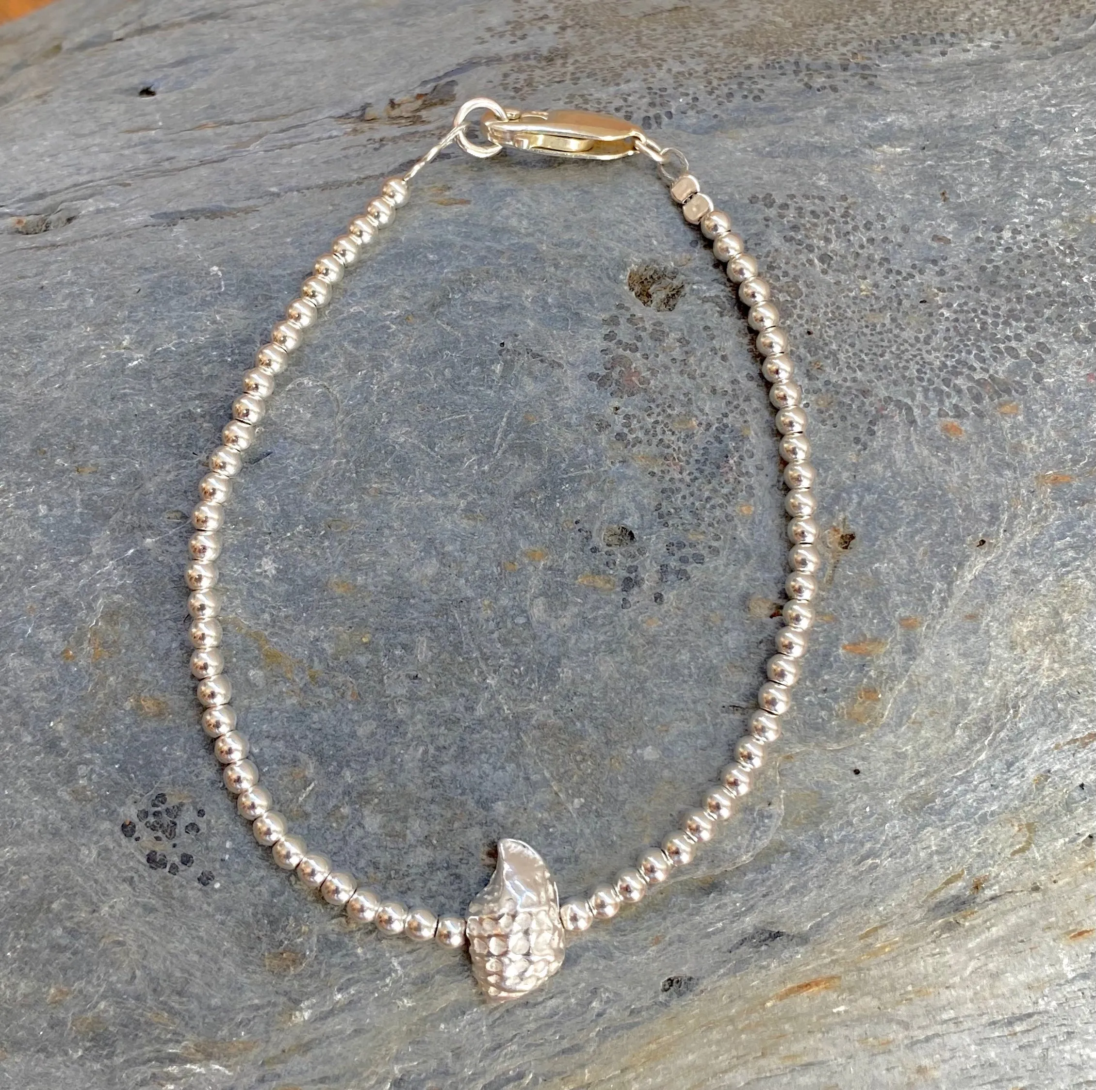 Silver Shell Anklet or Bracelet