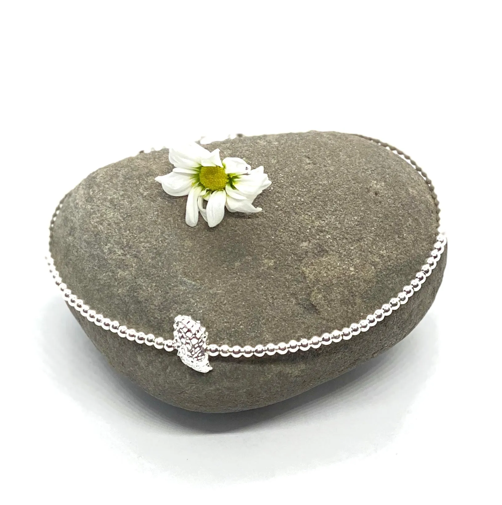 Silver Shell Anklet or Bracelet