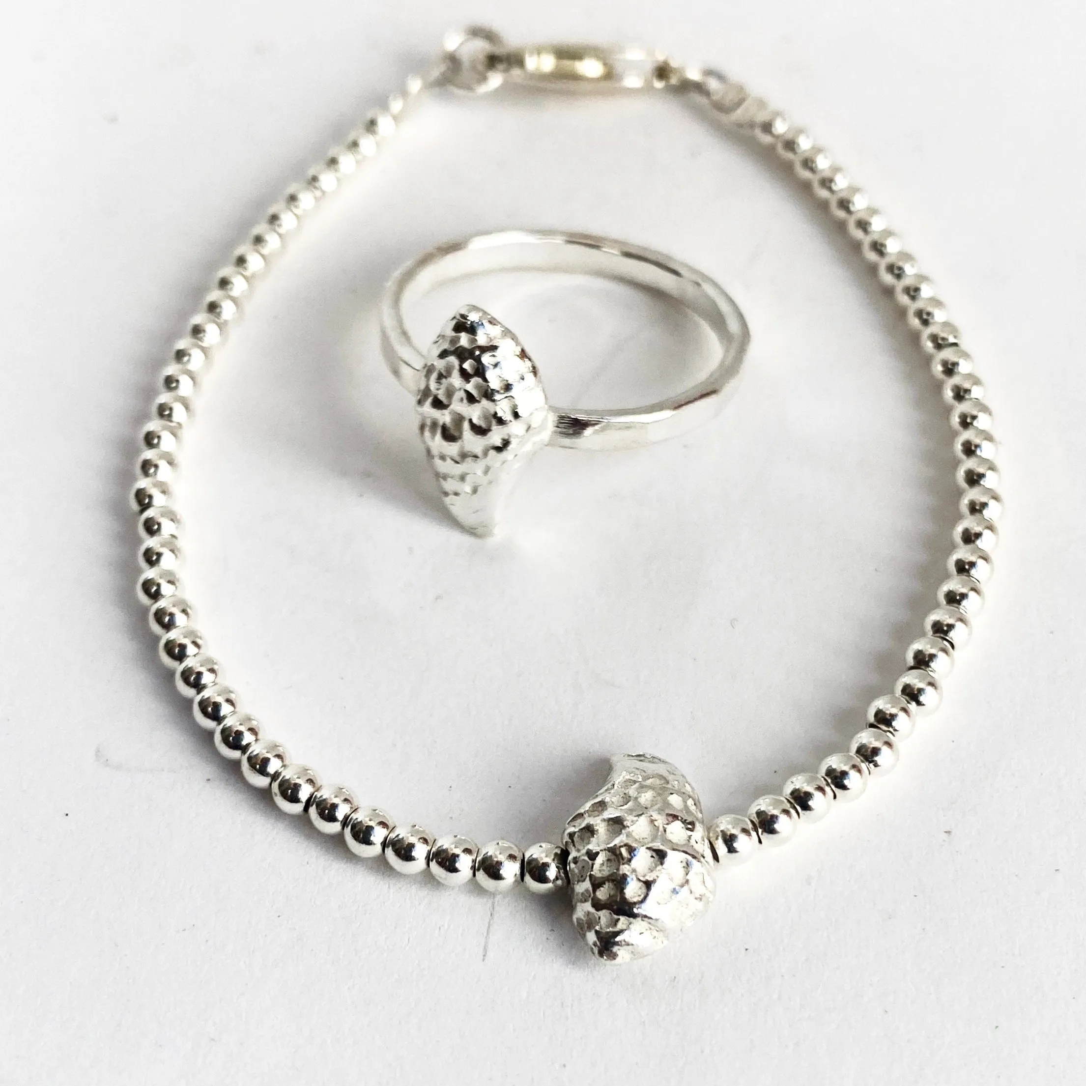 Silver Shell Anklet or Bracelet