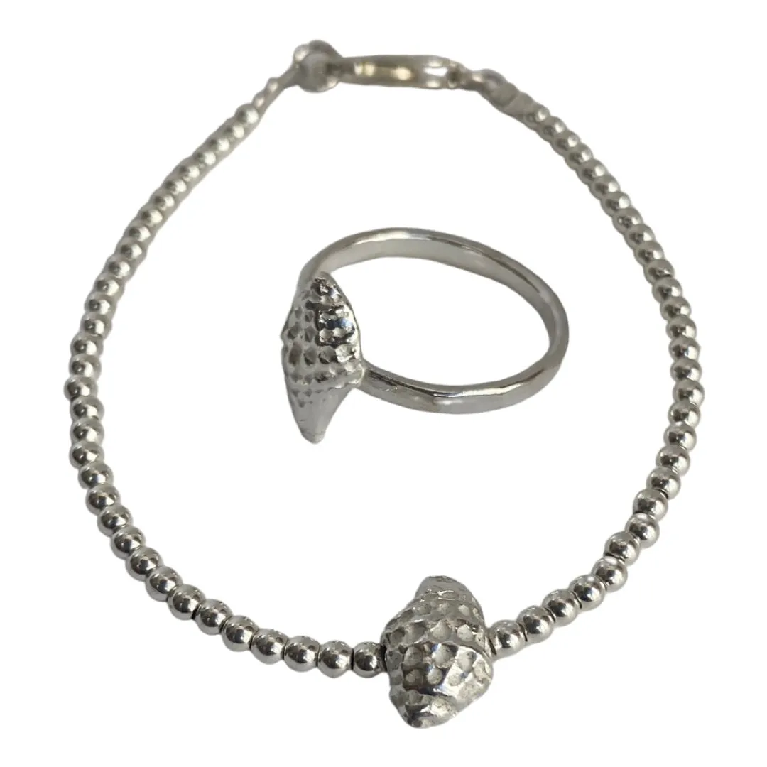 Silver Shell Anklet or Bracelet