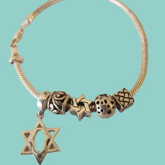 Star of David bracelet for woman, Star of David Jewish jewelry