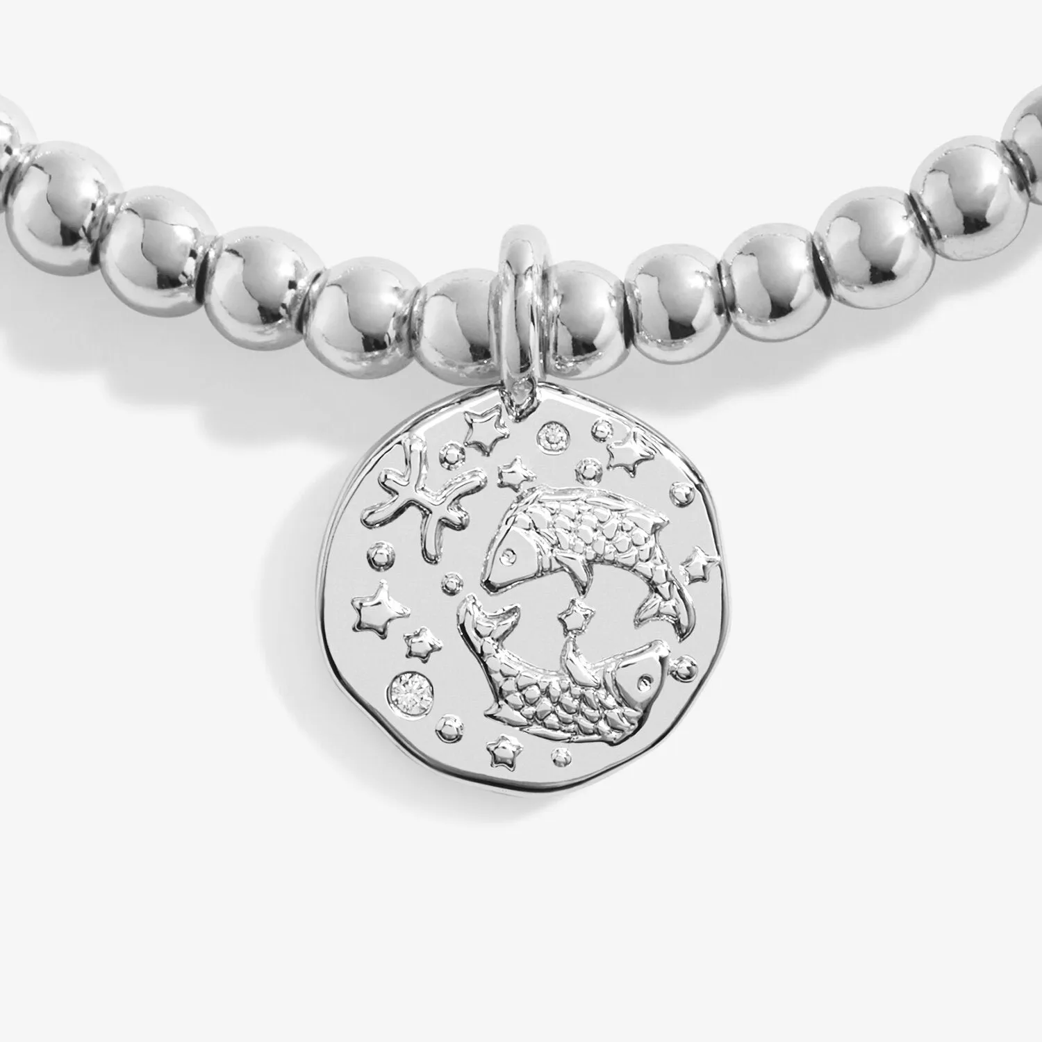 Star Sign A Little 'Pisces' Bracelet In Silver Plating