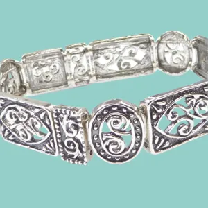 Sterling Silver artistic bracelet. Elegant and unique bracelets.