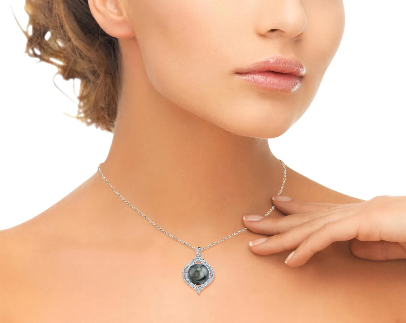 Tahitian South Sea Pearl & Diamond Clara Pendant