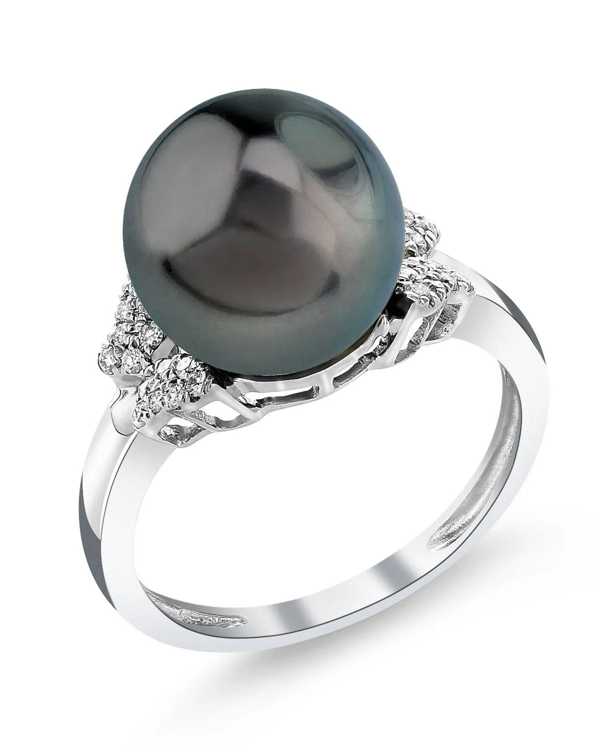 Tahitian South Sea Pearl & Diamond Nora Ring