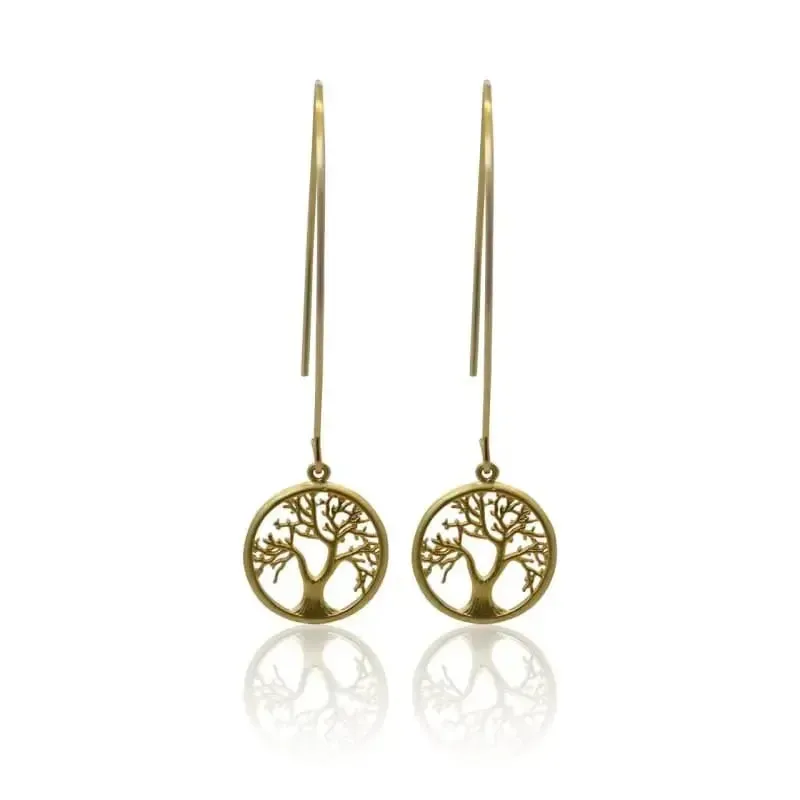 Tree of Life Long Earrings