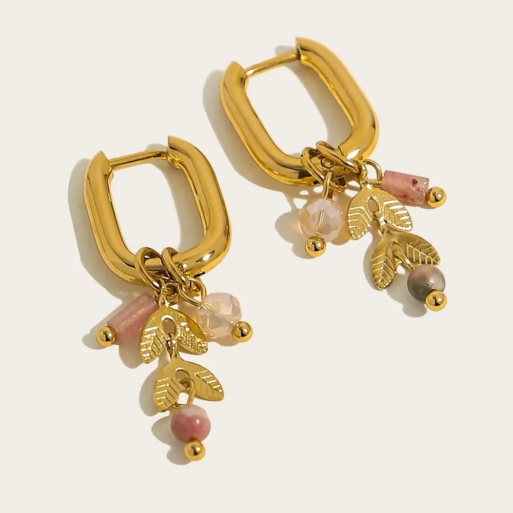 Vintage 18K Gold Plated Hoop Earrings