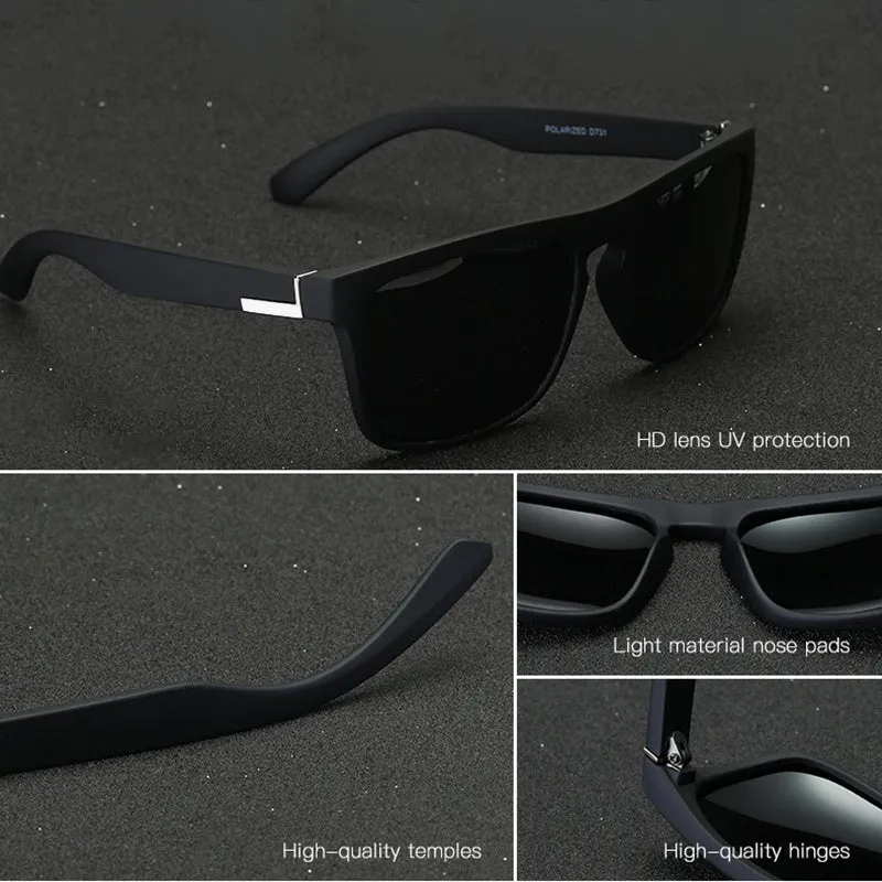 Vintage Polarized Sunglasses Stylish EyeProtective Eyewear for Men