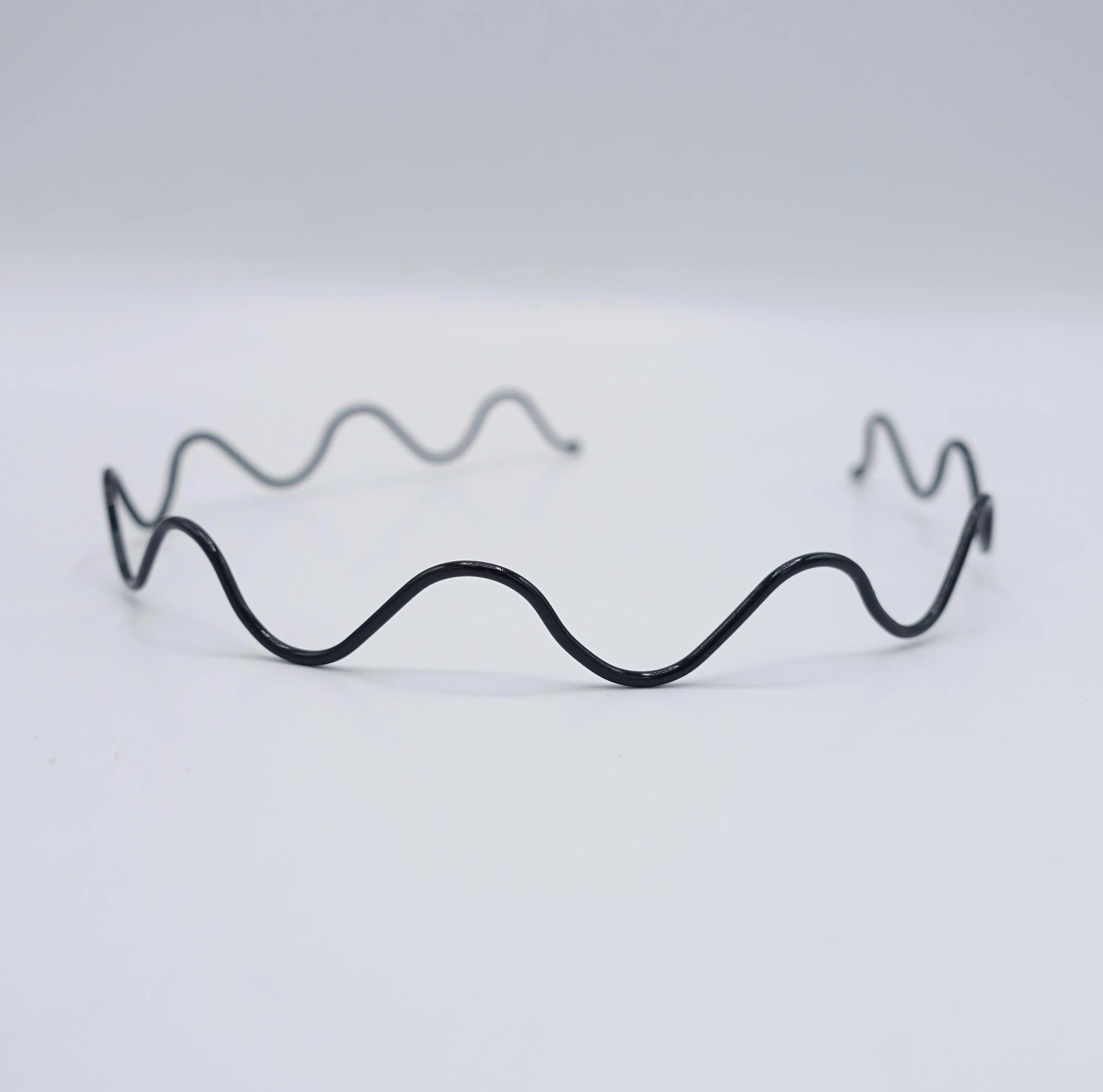 wave headband, metal headband, unisex headband