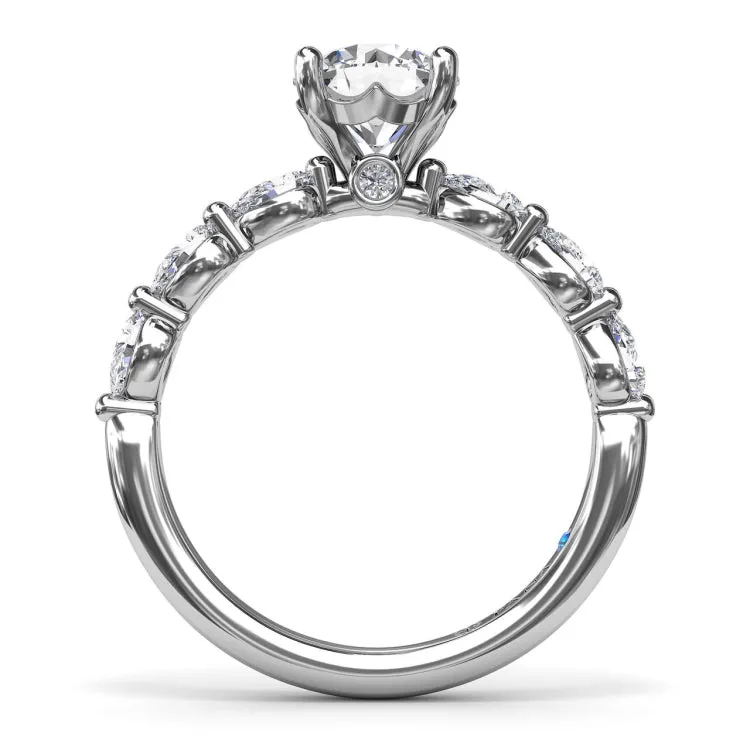 Whimsical Diamond Engagement Ring